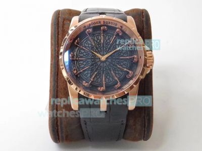 ZF Factory Swiss Roger Dubuis Knights Of The Round Table Watch Rose Gold